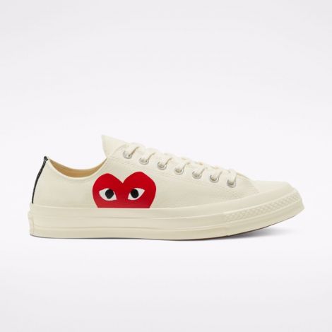 Giày Converse x Comme des Garcons Play Chuck 70 Egret  150207C