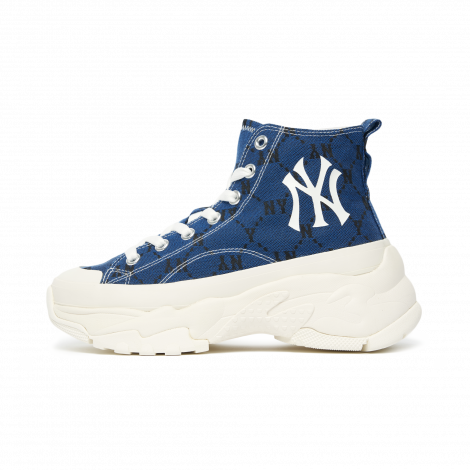 Giày Mlb CHUNKY HIGH MONO JAQUARD New York Yankees "Xanh lam" 3ASHU311N