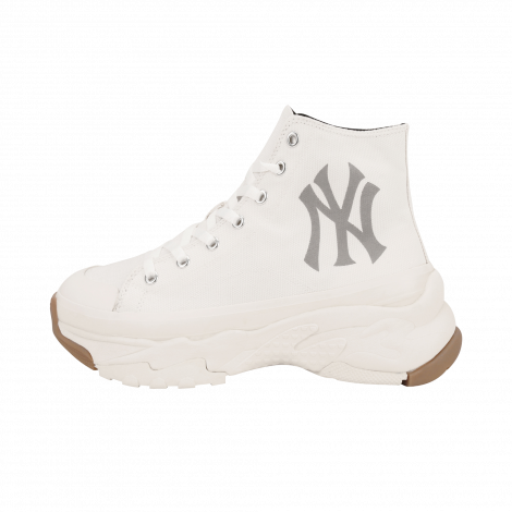 Giày Mlb Chunky High New York Yankees "Ivory" 32SHU1111