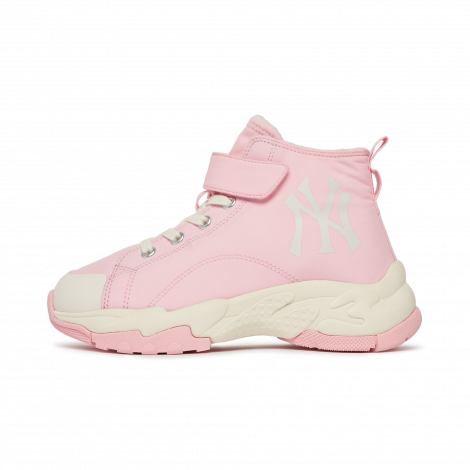 Giày Mlb [KIDS] Chunky High Boots New York Yankees "Hồng" 7AWBU3226