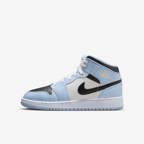 Giày Nike Air Jordan 1 Mid (gs) "ice blue" 555112-401