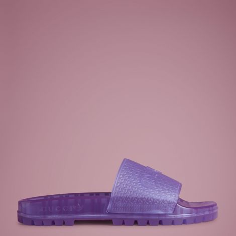 Dép Adidas X Gucci Women's Adilette Slide Sandal "Purple" IE2253