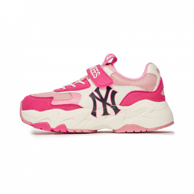 Giày Sneaker MLB NY Chunky Cổ Thấp Nữ Màu Full Hồng chữ Trắng Giày Nữ MLB  NY Chunky full Pink  Full Hộp  Lazadavn