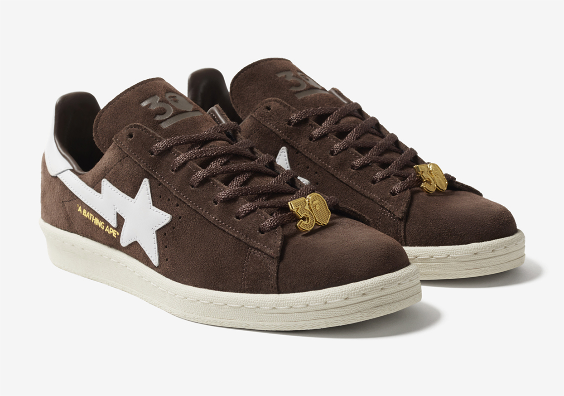 A BATHING APE x adidas Campus 80s Brown: Sự hợp tác đặc biệt giữa hai thương hiệu hàng đầu! - 1