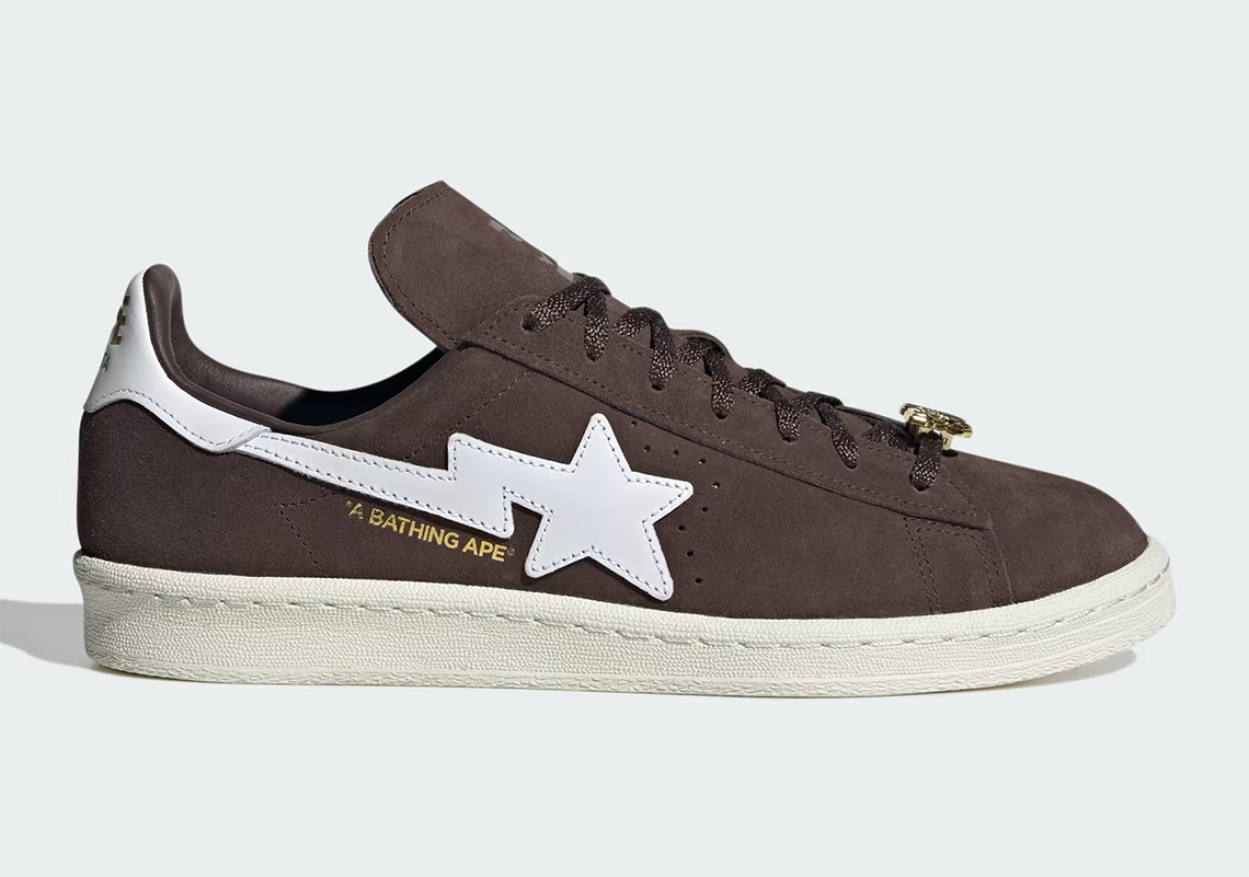 A BATHING APE x adidas Campus 80s Brown: Sự hợp tác đặc biệt giữa hai thương hiệu hàng đầu! - 3