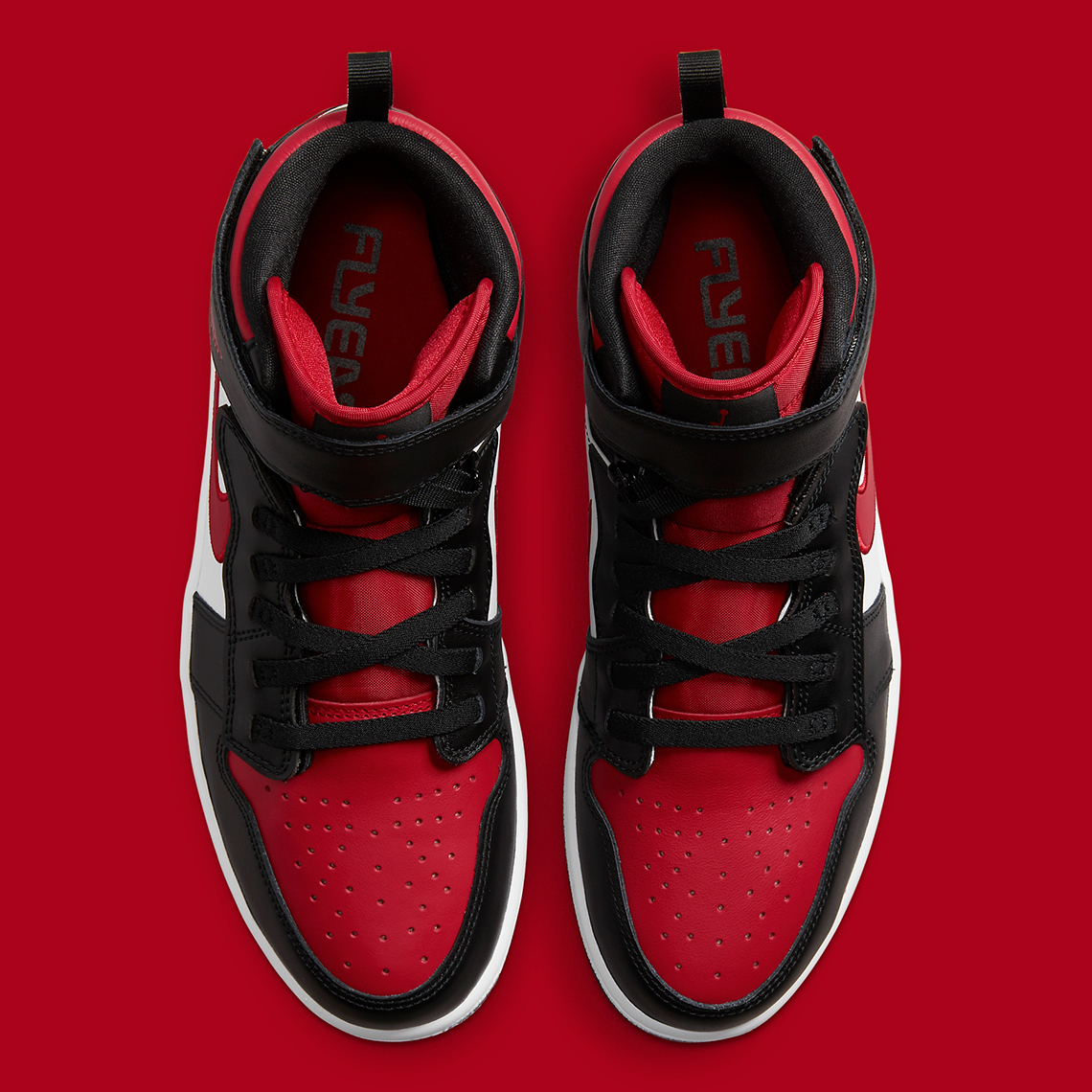 Air Jordan 1 FlyEase  với màu sắc truyền thống Black White Red - 4
