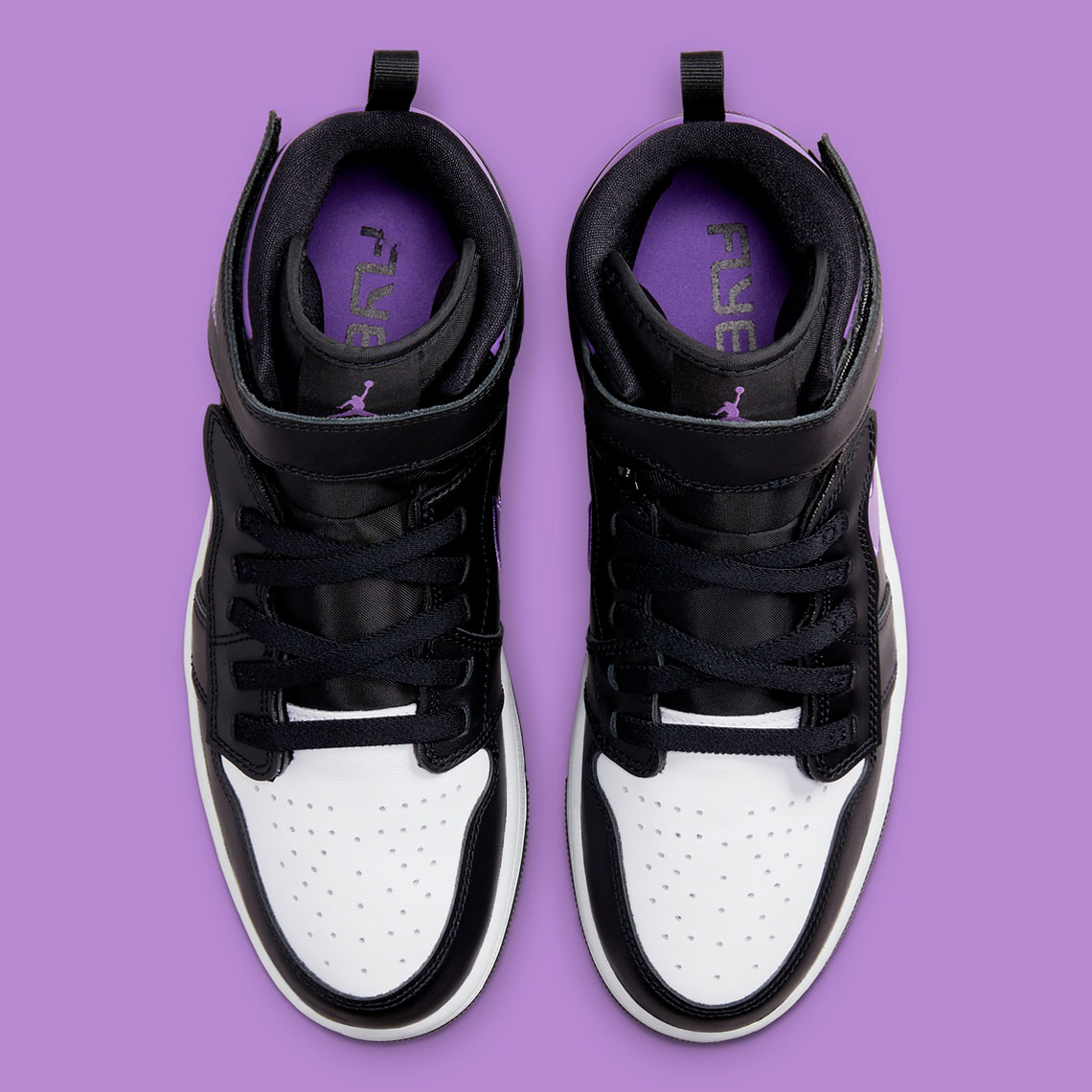 Air Jordan 1 High Flyease Violet 2022 tận hưởng một lớp áo màu tím hiếm khi - 5