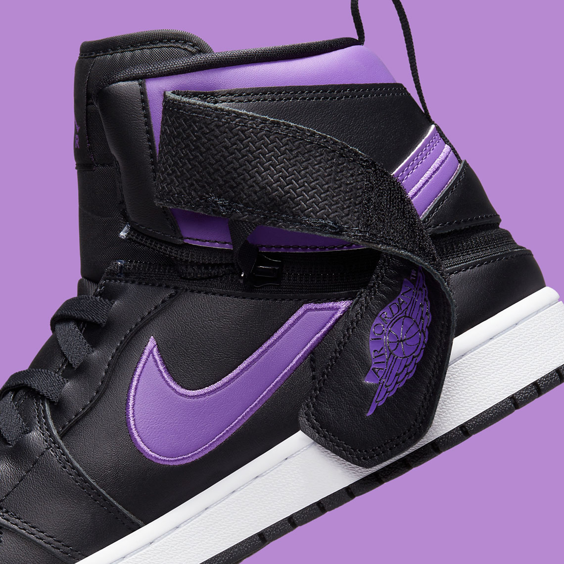 Air Jordan 1 High Flyease Violet 2022 tận hưởng một lớp áo màu tím hiếm khi - 7