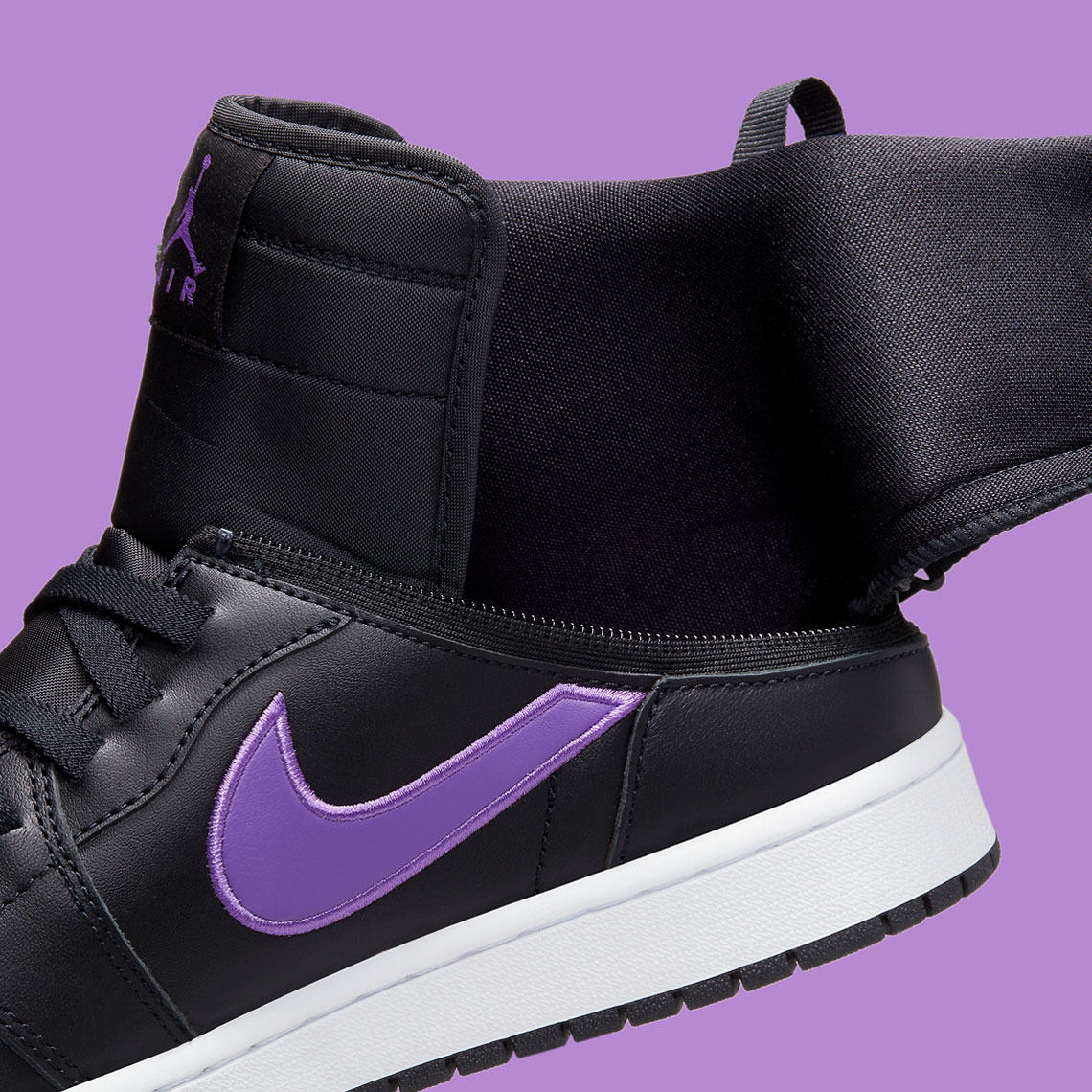 Air Jordan 1 High Flyease Violet 2022 tận hưởng một lớp áo màu tím hiếm khi - 8