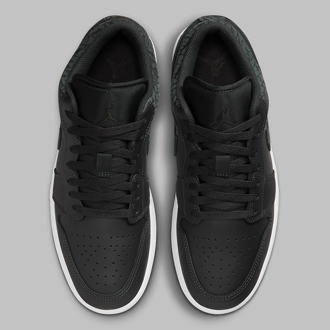 Air Jordan 1 Low Black Elephant: Phiên bản mới lạ với họa tiết voi đen đẹp mắt - 6