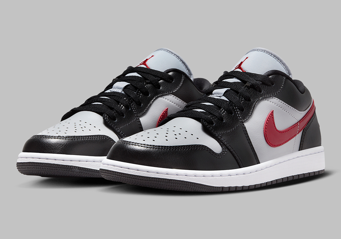 Air Jordan 1 Low 'Black/Grey/Red': Sự Kết Hợp Độc Đáo của Màu Sắc - 1