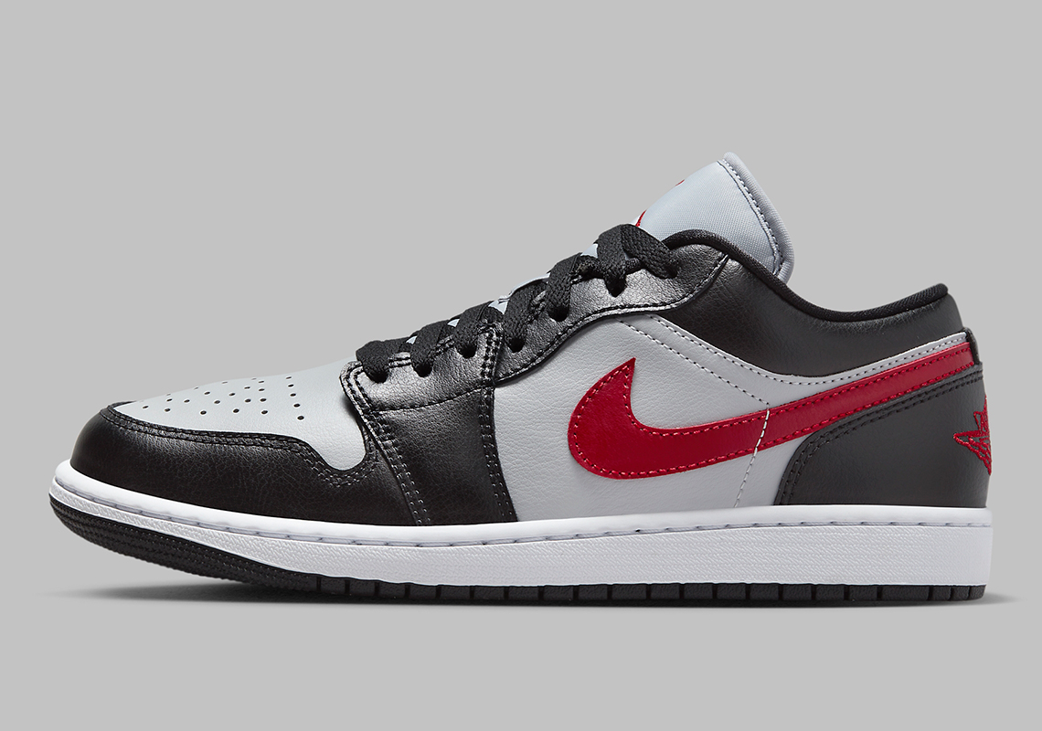 Air Jordan 1 Low 'Black/Grey/Red': Sự Kết Hợp Độc Đáo của Màu Sắc - 2