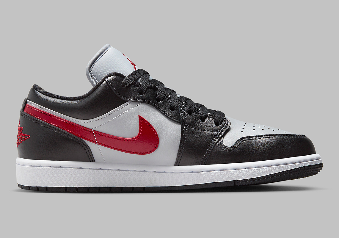 Air Jordan 1 Low 'Black/Grey/Red': Sự Kết Hợp Độc Đáo của Màu Sắc - 3