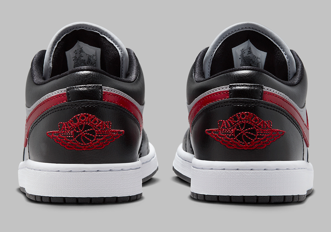 Air Jordan 1 Low 'Black/Grey/Red': Sự Kết Hợp Độc Đáo của Màu Sắc - 4