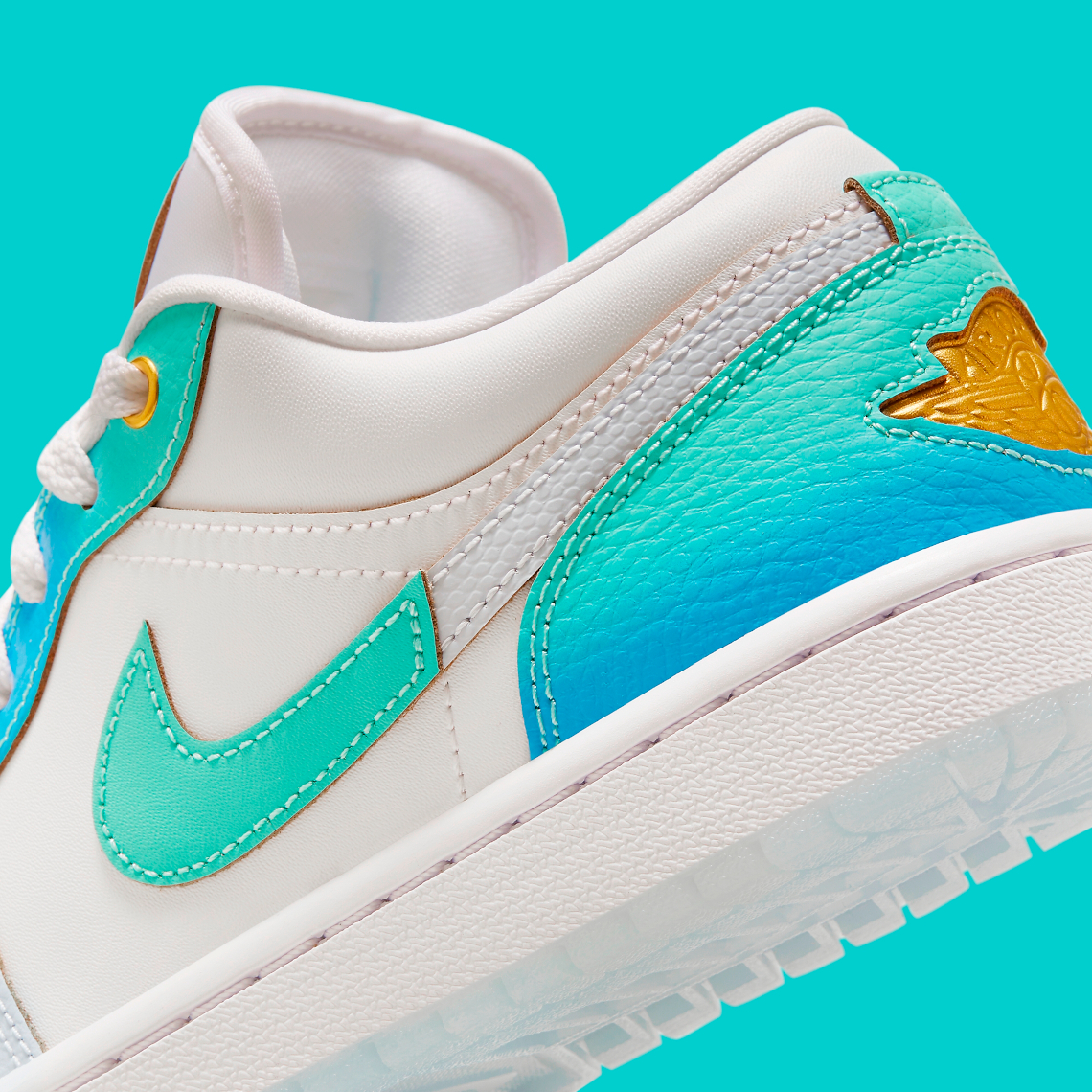 Air Jordan 1 Low Blue Gradient: Mẫu giày độc đáo với gam màu xanh đẹp mắt | Sự kết hợp mới lạ trong thiết kế! - 8