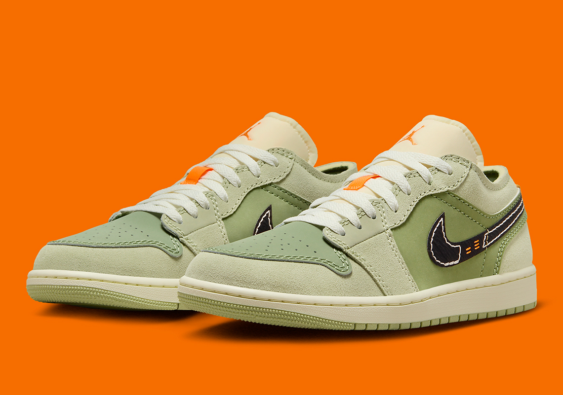 Air Jordan 1 Low Craft Sky J Light Olive: Mẫu giày độc đáo với gam màu mới | Sự kết hợp tinh tế và thú vị từ Jordan Brand! - 1