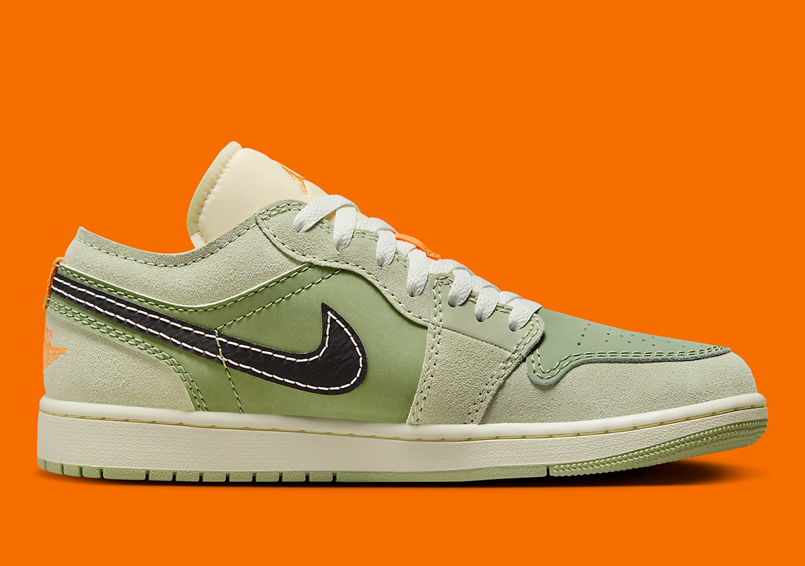 Air Jordan 1 Low Craft Sky J Light Olive: Mẫu giày độc đáo với gam màu mới | Sự kết hợp tinh tế và thú vị từ Jordan Brand! - 3