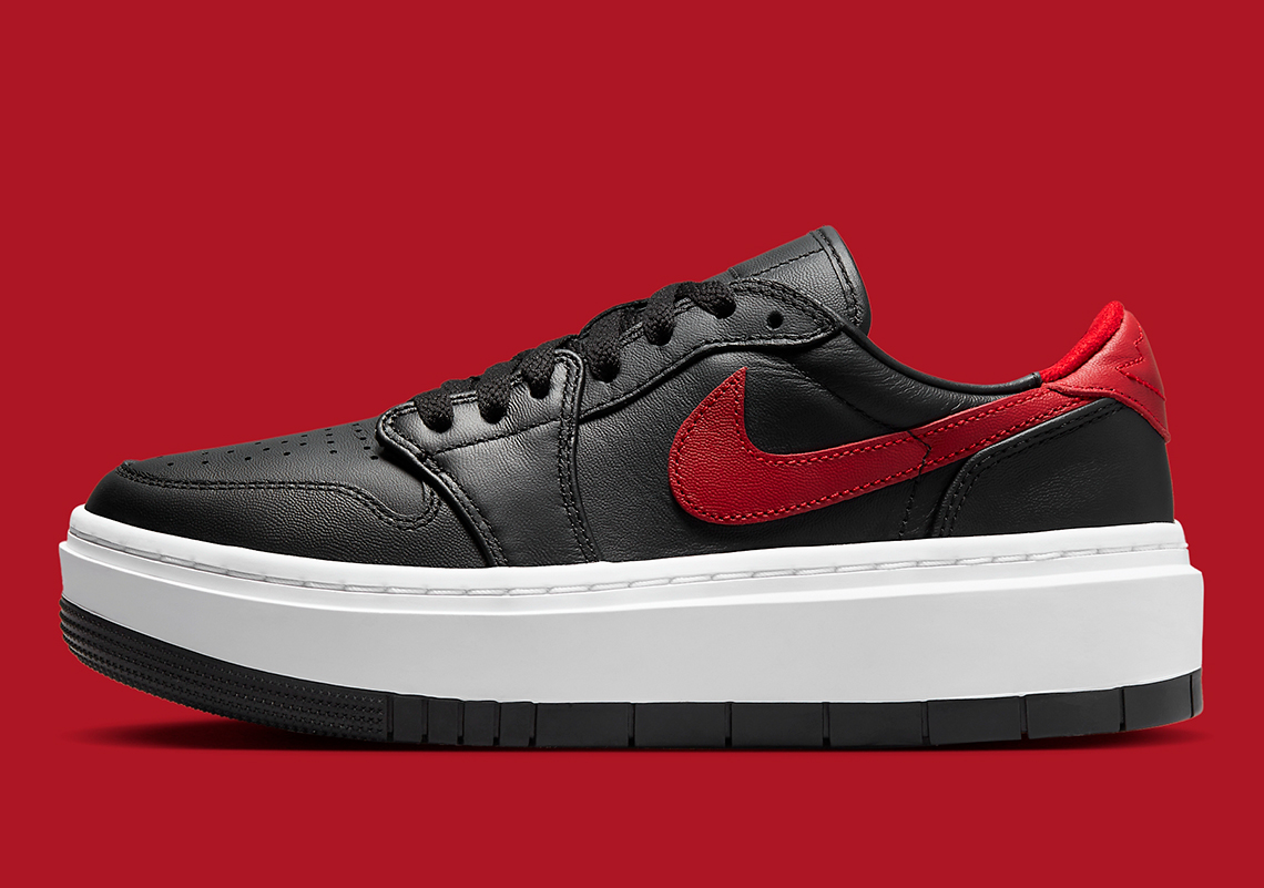 Air Jordan 1 Low Elevate  với màu Black và Red - 1