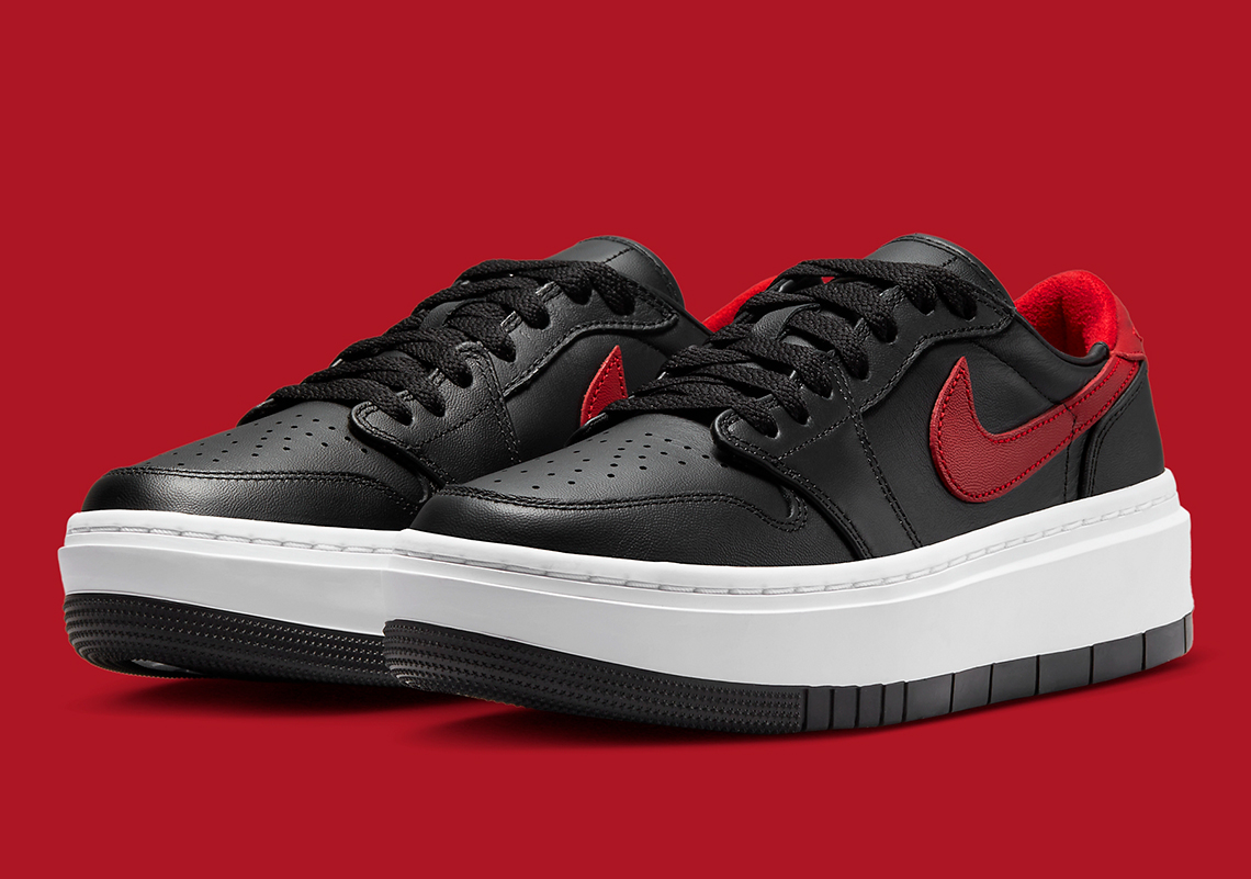 Air Jordan 1 Low Elevate  với màu Black và Red - 2