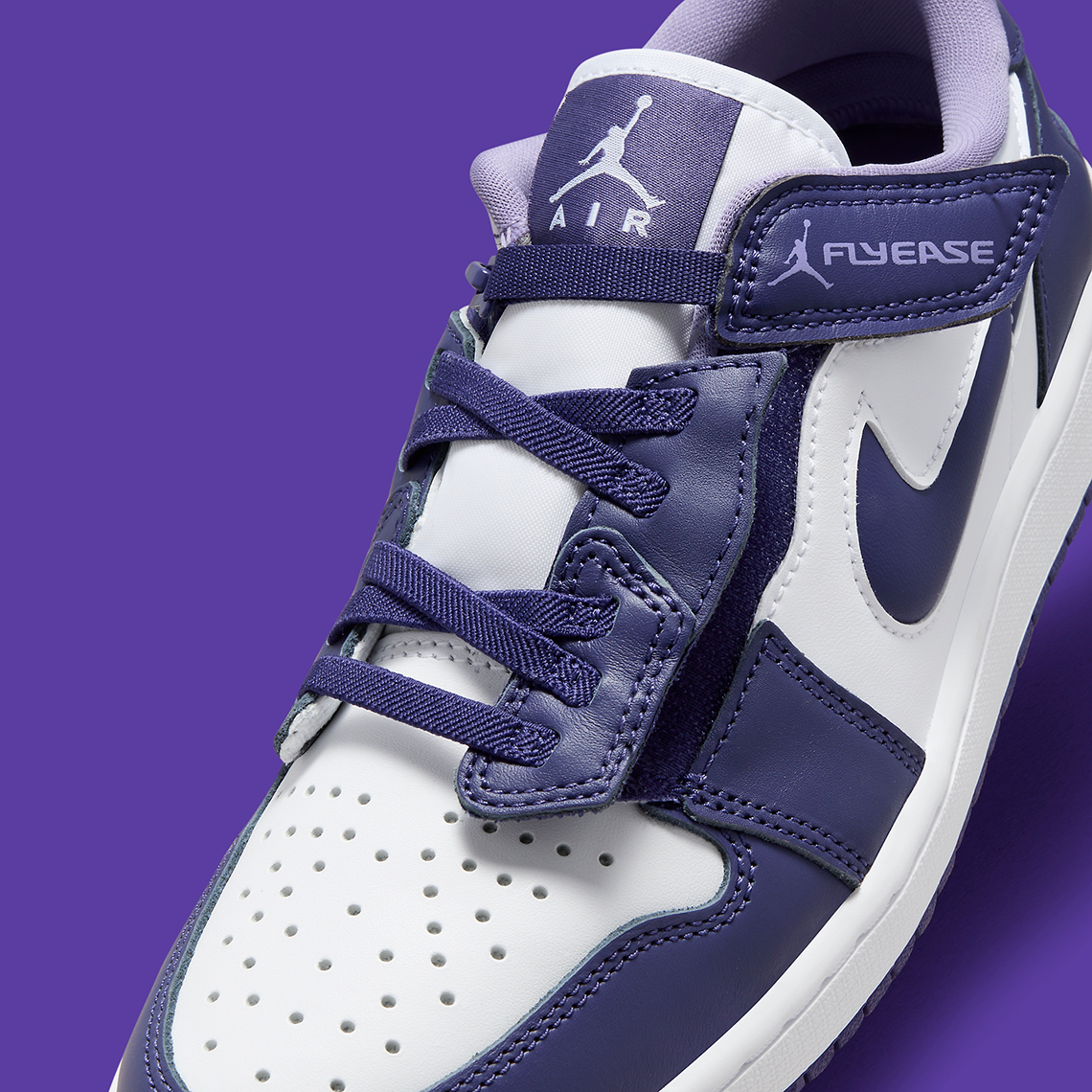 Air Jordan 1 Low FlyEase 'Court Purple': Sự kết hợp hoàn hảo giữa tiện lợi và phong cách - 8
