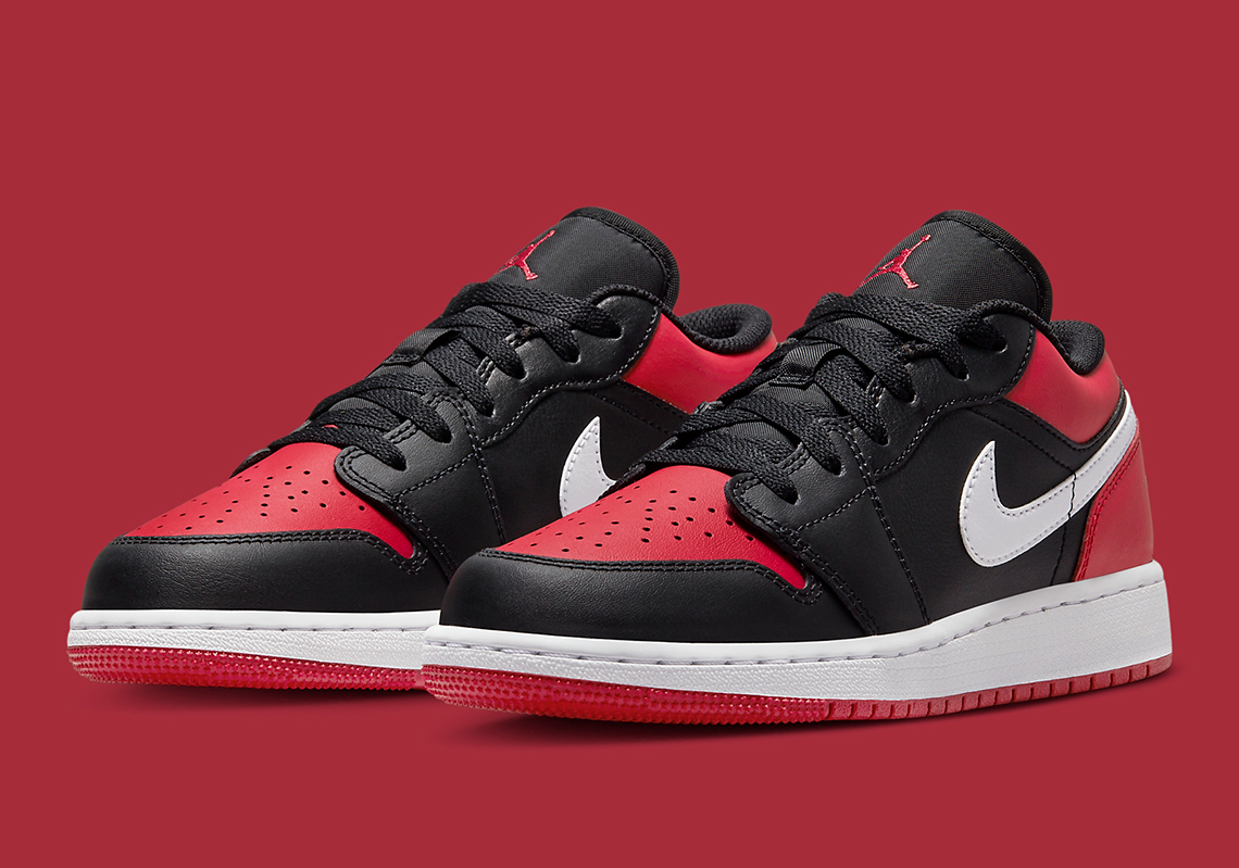 Air Jordan 1 Low GS Bred Toe: Phiên Bản Đặc Biệt Cho Giới Trẻ! - 1