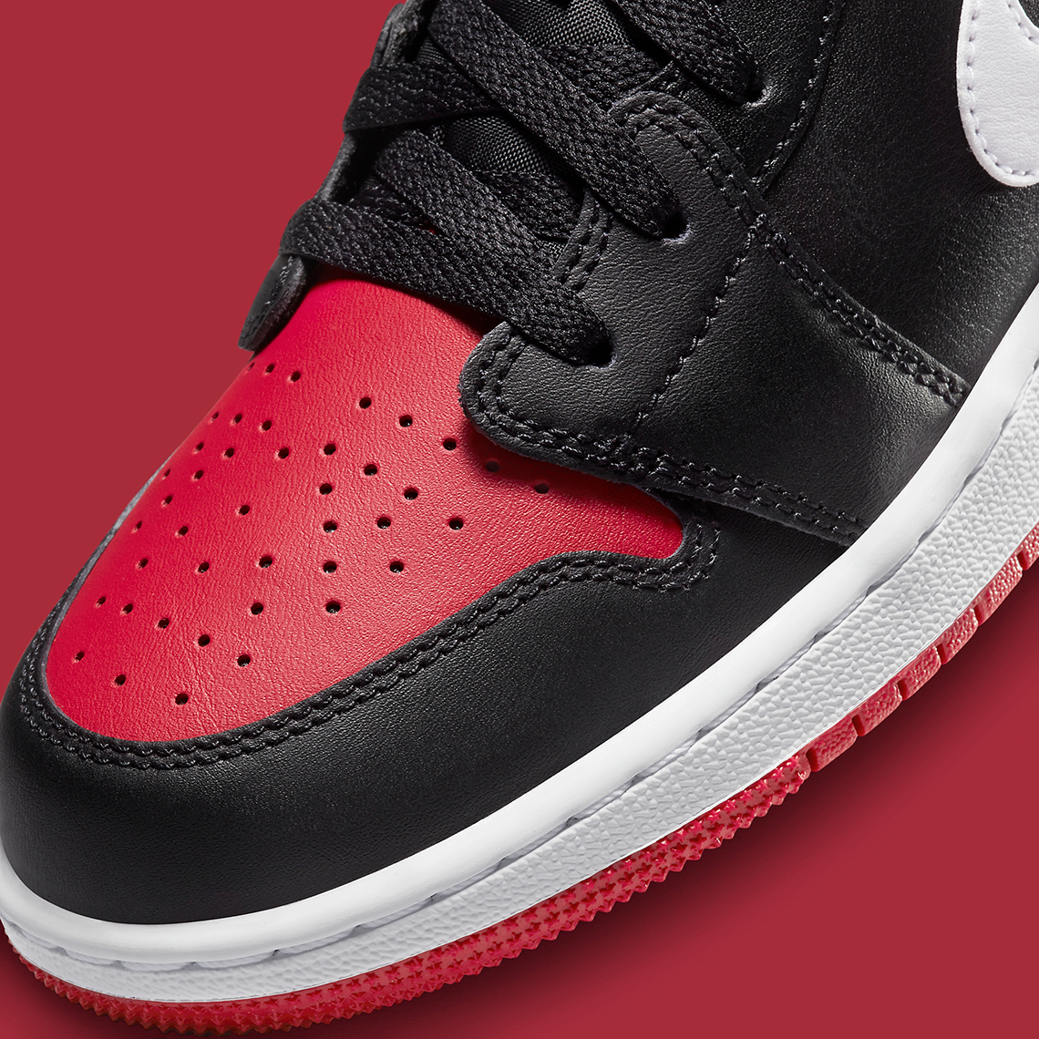 Air Jordan 1 Low GS Bred Toe: Phiên Bản Đặc Biệt Cho Giới Trẻ! - 7