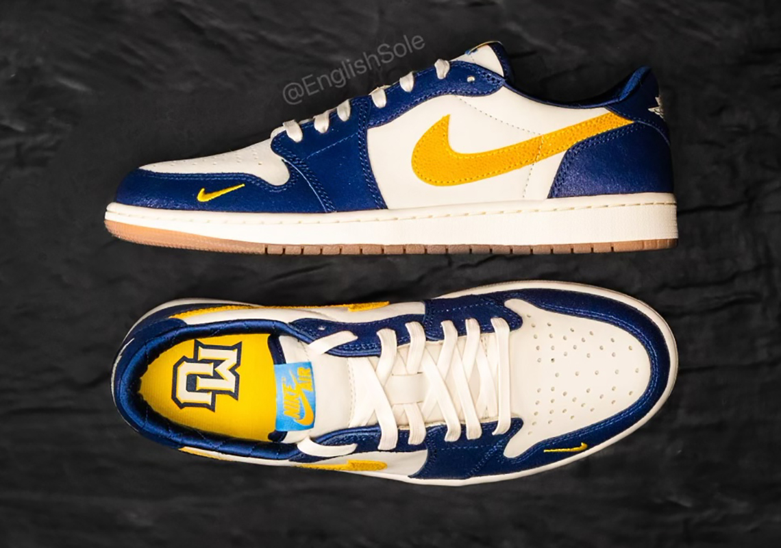 Air Jordan 1 Low OG Marquette - phiên bản đặc biệt cho đội bóng rổ nam Marquette của đại học Marquette - 1