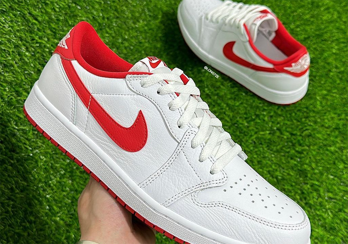 Air Jordan 1 Low OG White và University Red: Sự kết hợp mới mẻ và phong cách cổ điển - 1