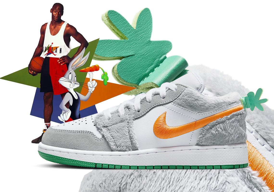 Air Jordan 1 Low Rabbit: Sự kết hợp độc đáo giữa Michael Jordan và Bugs Bunny - 1