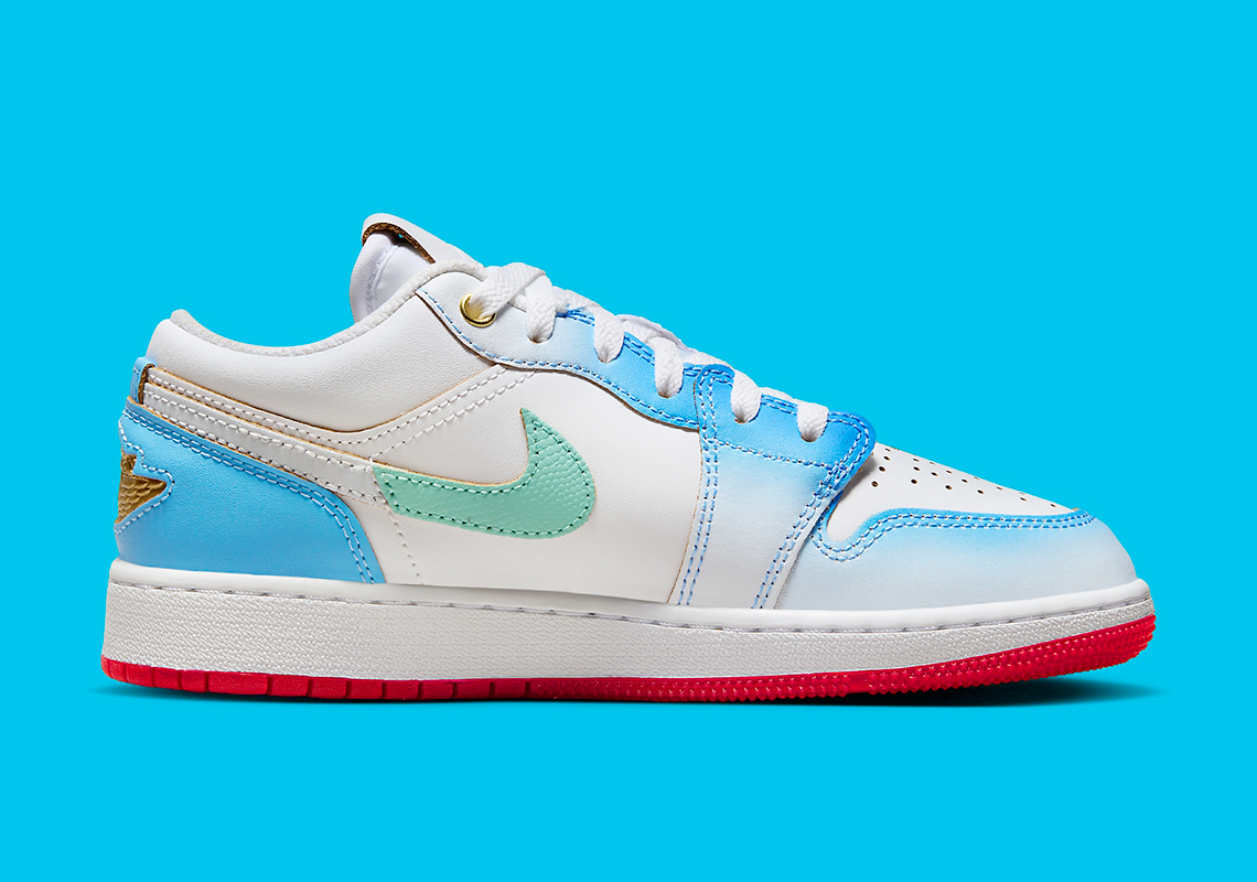 Air Jordan 1 Low SE 'Blue/White': Màu sắc sôi động cùng thiết kế hấp dẫn cho mùa hè - 3