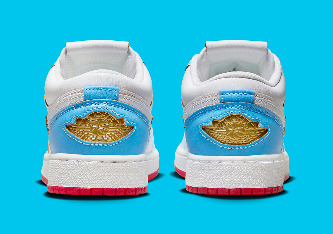 Air Jordan 1 Low SE 'Blue/White': Màu sắc sôi động cùng thiết kế hấp dẫn cho mùa hè - 4