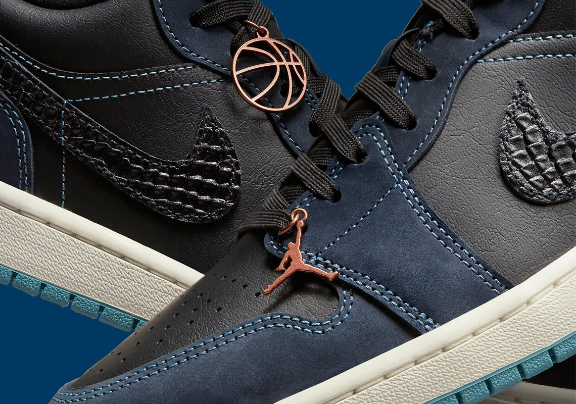 Air Jordan 1 Low - Thiết kế giày sneaker độc đáo với da rắn và phụ kiện đồng thau