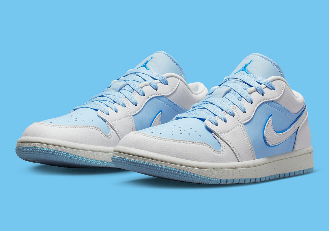 Air Jordan 1 Low với các màu Dark Powder Blue/Ice Blue - 1