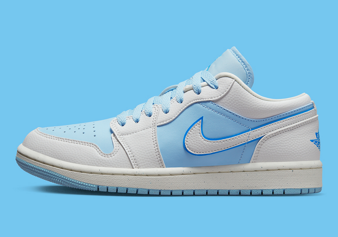 Air Jordan 1 Low với các màu Dark Powder Blue/Ice Blue - 2