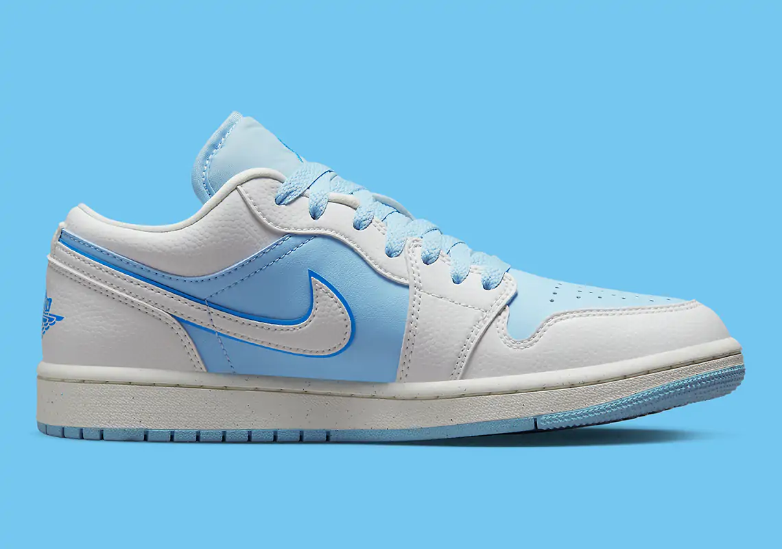 Air Jordan 1 Low với các màu Dark Powder Blue/Ice Blue - 3