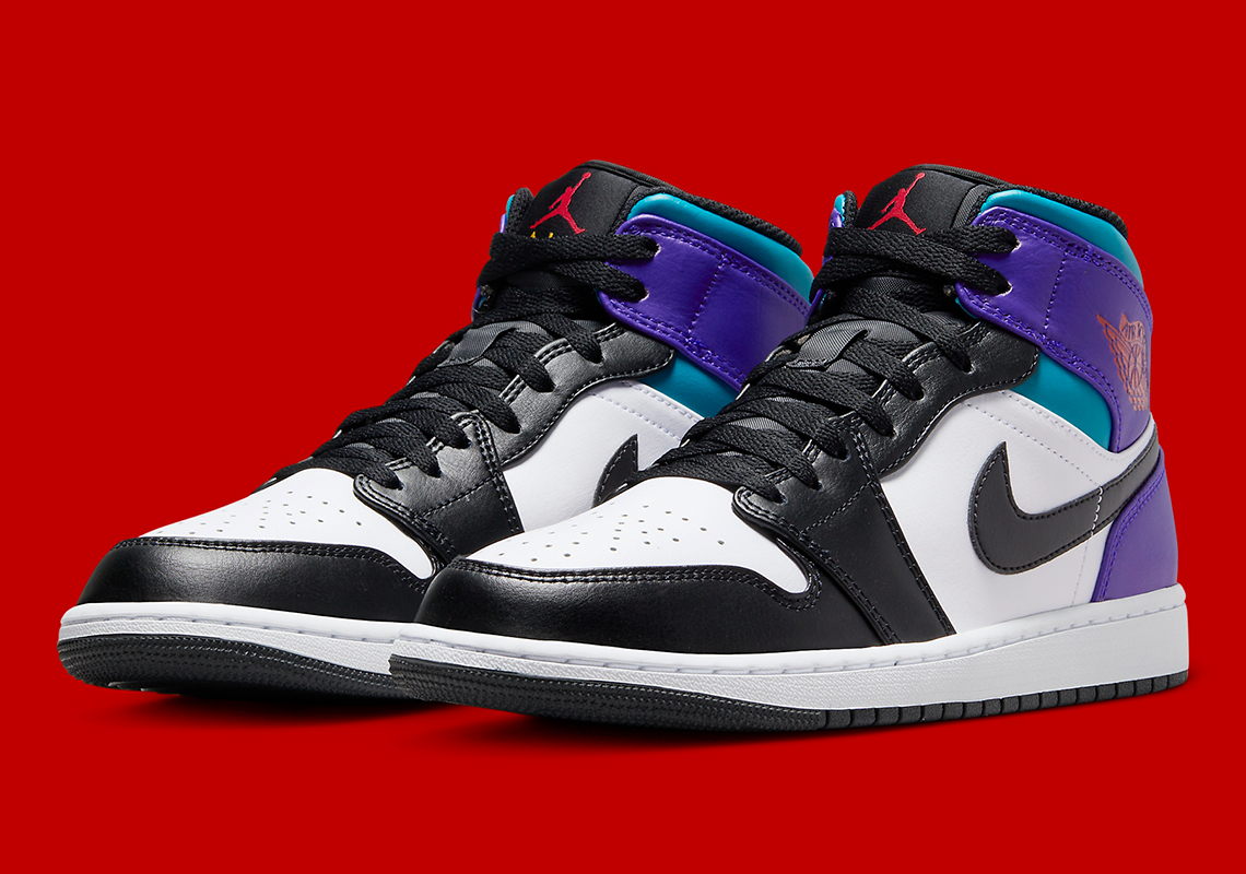 Air Jordan 1 Mid: Bí ẩn màu Aqua và Grape - Xem ngay tại Nike.com! - 1