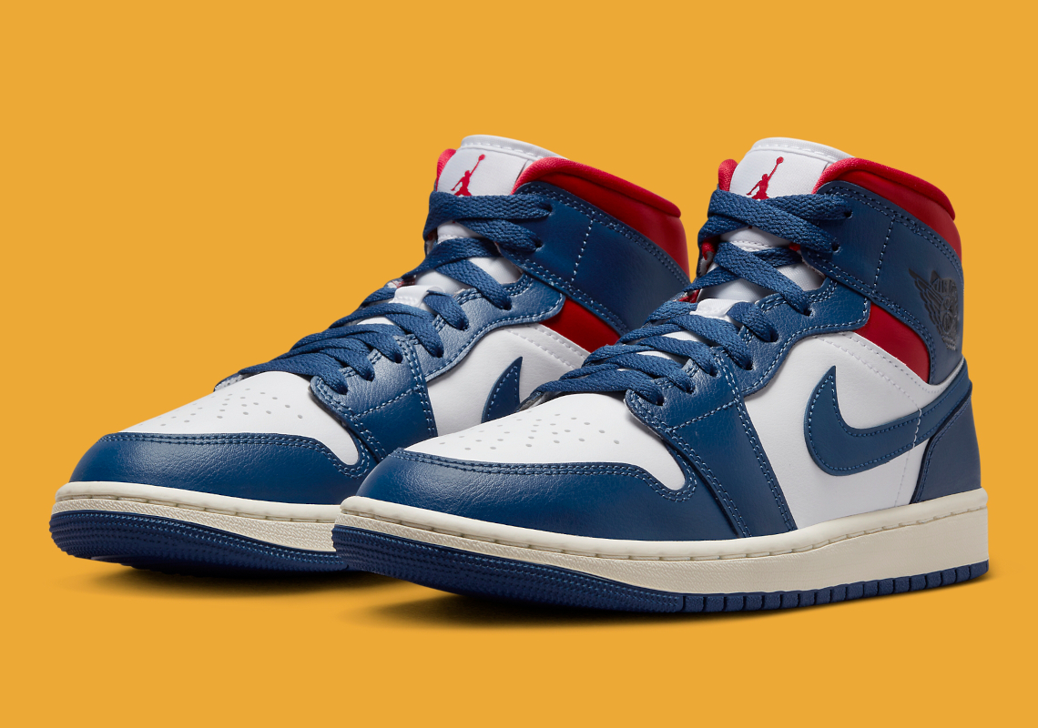 Air Jordan 1 Mid Blue/Red này có thể đã lấy cảm hứng từ Union LA - 2