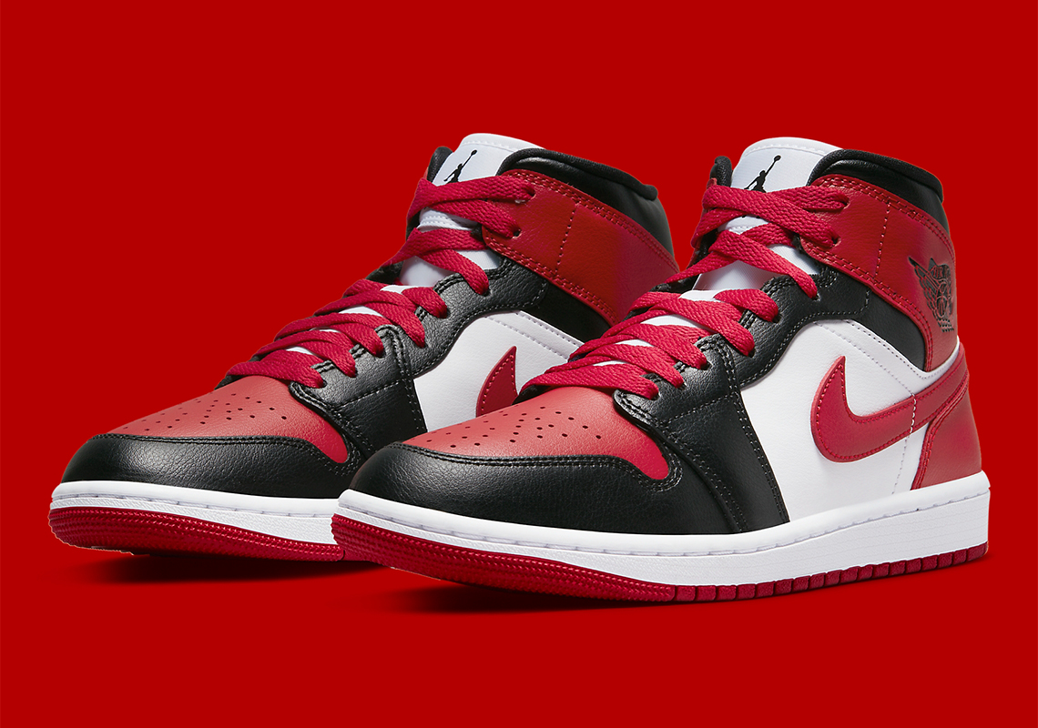 Air Jordan 1 Mid 'Bred Toe' - Phiên Bản Nữ Độc Quyền - 2