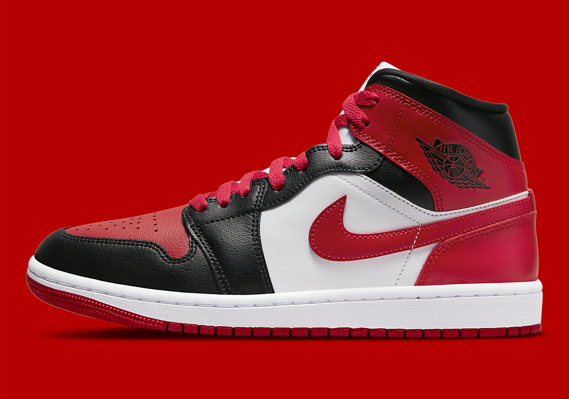 Air Jordan 1 Mid 'Bred Toe' - Phiên Bản Nữ Độc Quyền - 3