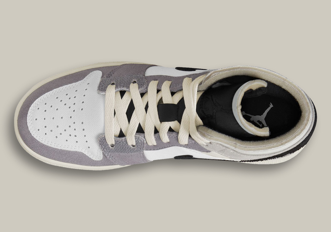 Air Jordan 1 Mid Craft xuất hiện trở lại với các tấm Xám xi măng - 3