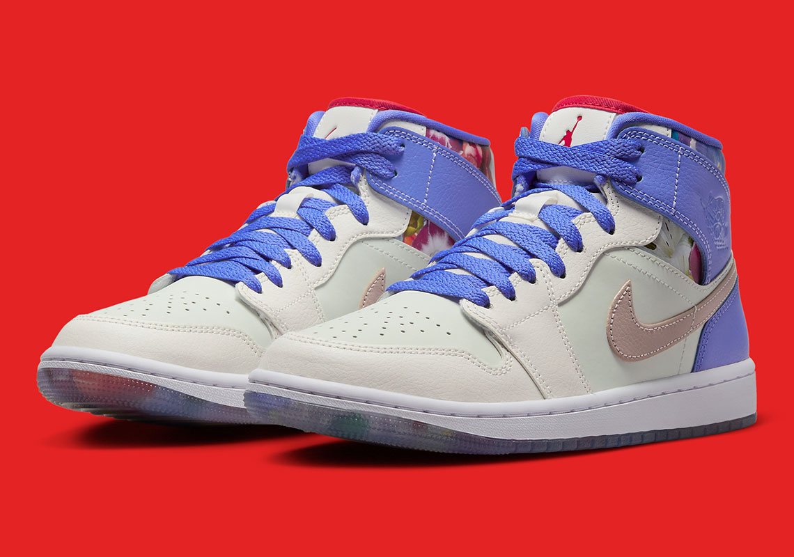Air Jordan 1 Mid Flower Garden khám phá màu sắc của một chiếc giường hoa - 2