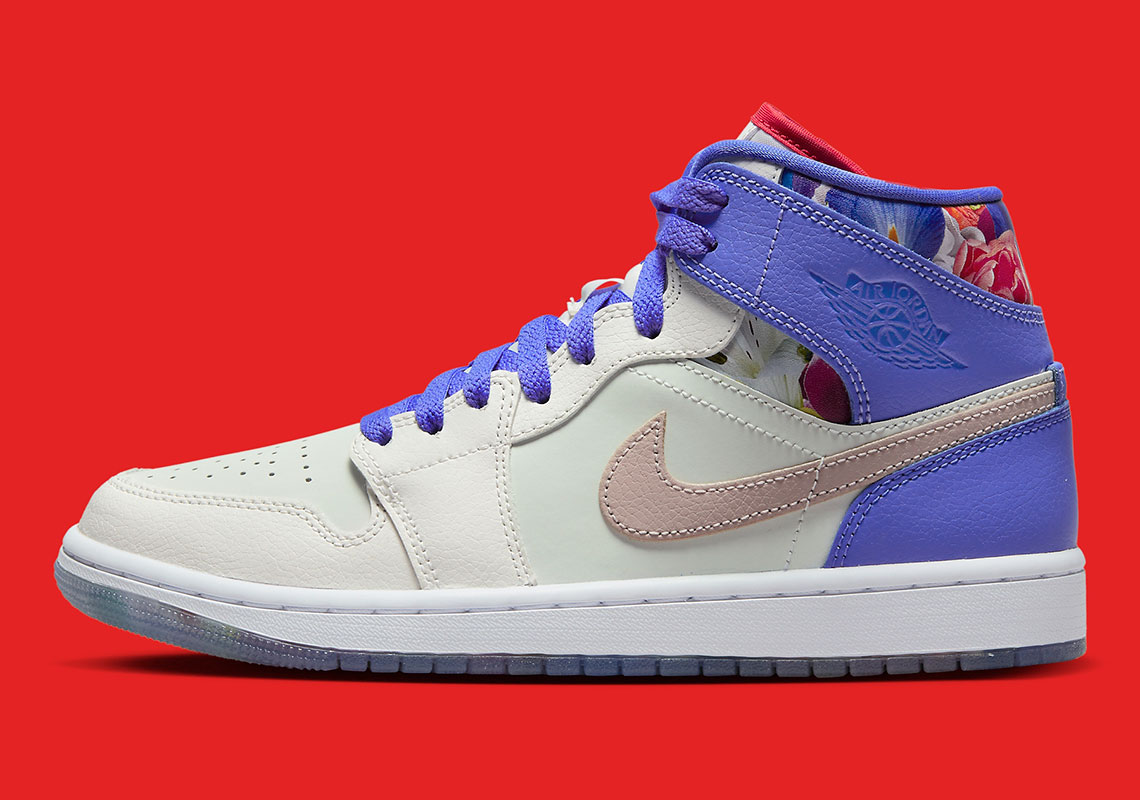 Air Jordan 1 Mid Flower Garden khám phá màu sắc của một chiếc giường hoa - 3