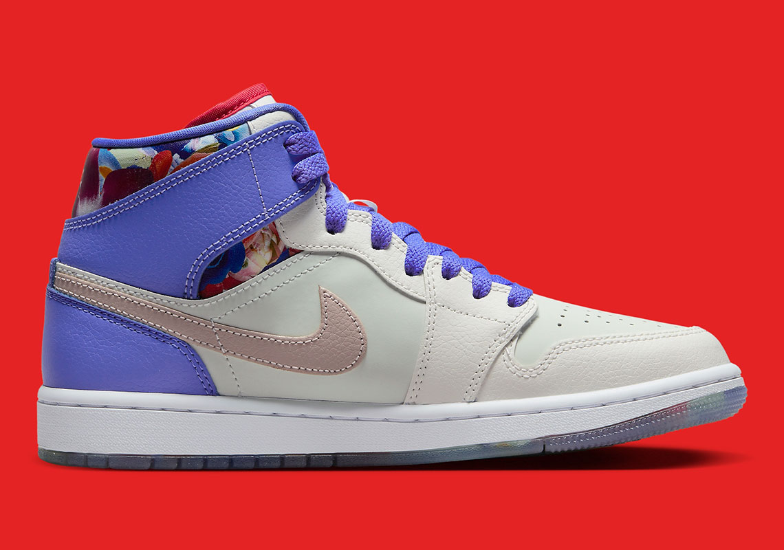 Air Jordan 1 Mid Flower Garden khám phá màu sắc của một chiếc giường hoa - 4