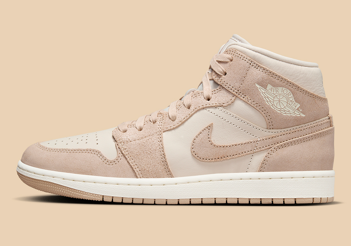 Air Jordan 1 Mid 'Light Tan': Sự Kết Hợp Thu Đông Ấm Áp - 2