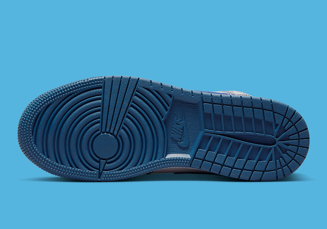 Air Jordan 1 Mid màu True Blue cho trẻ em - 4