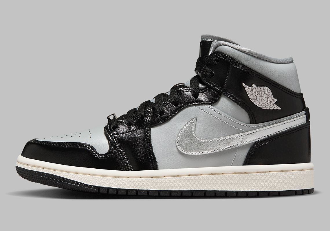 Air Jordan 1 Mid Nữ 'Silver Metallic': Đôi giày thể hiện sự sang trọng và đẳng cấp mới từ Jordan Brand! - 1