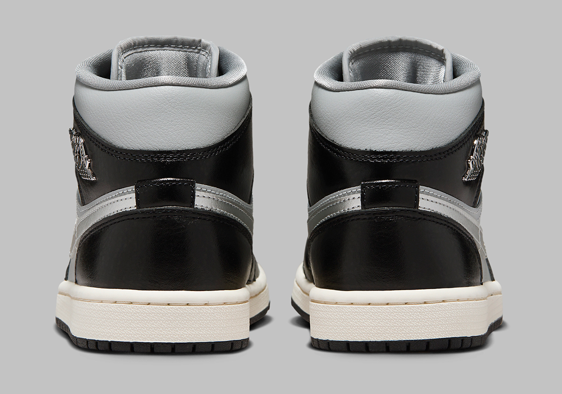 Air Jordan 1 Mid Nữ 'Silver Metallic': Đôi giày thể hiện sự sang trọng và đẳng cấp mới từ Jordan Brand! - 5