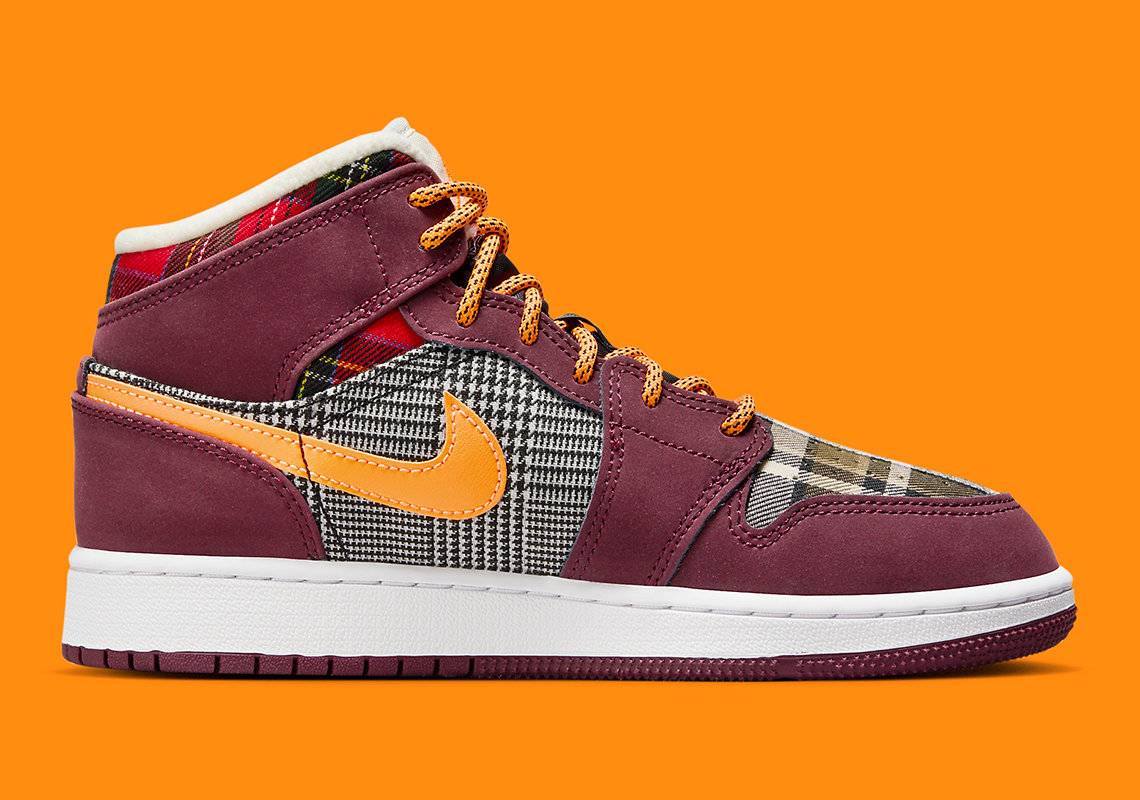 Air Jordan 1 Mid Plaid: Sự Kết Hợp Thời Trang Cho Mùa Thu - 3