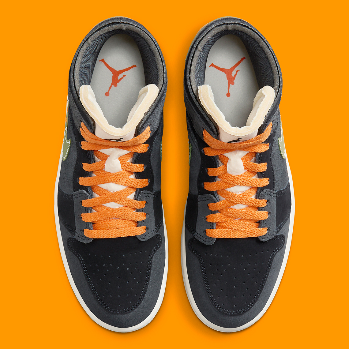 Air Jordan 1 Mid SE Craft Light Olive - Hậu trang lịch sự sẽ mang đến cho bạn những trải nghiệm thú vị trong mùa Halloween sắp tới! - 4