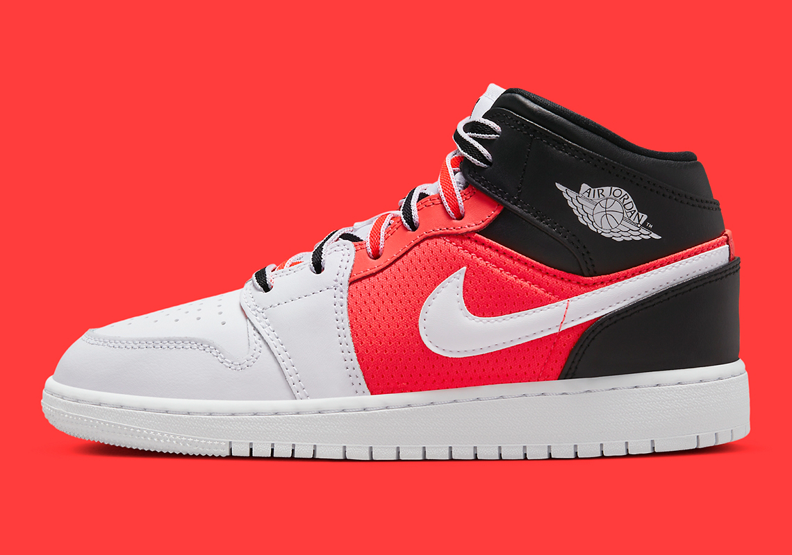 Air Jordan 1 Mid Sử Dụng Chất Liệu Jersey Knit - 2